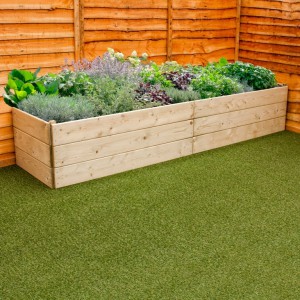 Long Wooden Raised Bed 2.4m